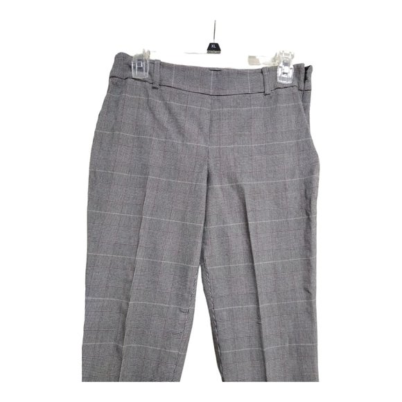 Talbots Women's Black and White Herringbone Capris - Picture 2 of 5